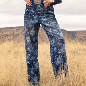 NWOT Double D Ranch Chisholm Trail Wide Leg Jeans Size 6